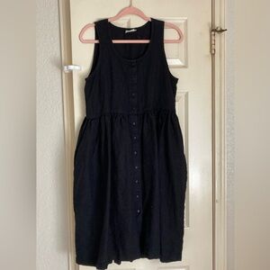 Beaton Linen gather dress